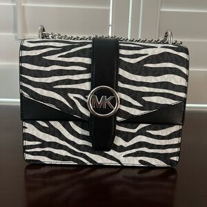 Michael Kors Zebra Print Crossbody Bag! New with Tags!